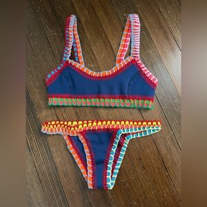 KIINI Tasmin Navy Bikini Too & Bottom - Size Small